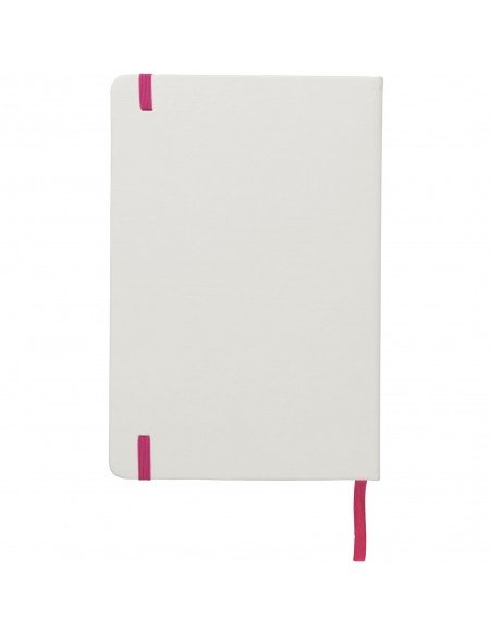 Spectrum A5 white notebook with coloured strap