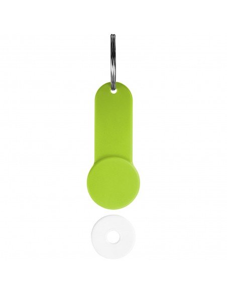 Shoppy coin holder keychain