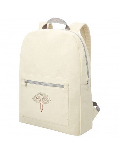 Pheebs 210 g/m² recycled cotton and polyester backpack