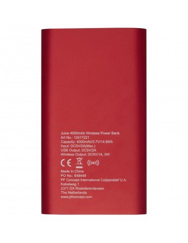 Juice 4000mAh wireless powerbank