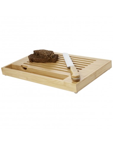 Pao bamboo cutting board with knife