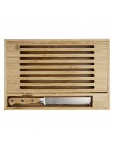 Pao bamboo cutting board with knife
