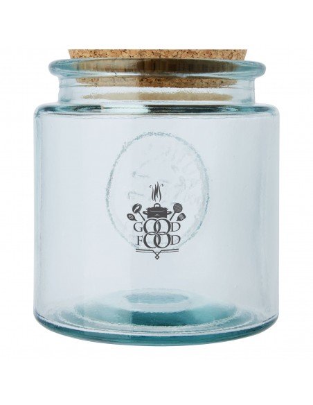 Aire 800 ml 3-piece recycled glass jar set Aire 800 ml 3-piece recycled glass jar set