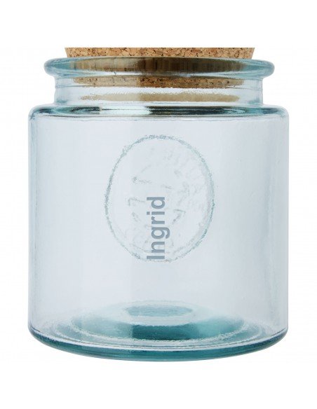 Aire 800 ml 3-piece recycled glass jar set Aire 800 ml 3-piece recycled glass jar set