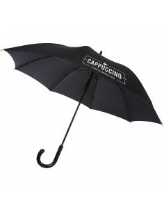 Fontana 23" auto open umbrella with carbon look and crooked handle 2