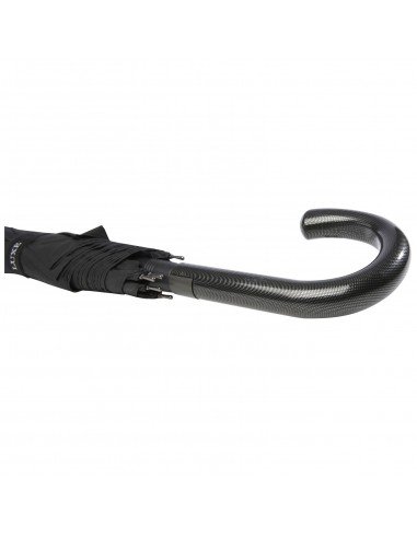 Fontana 23" auto open umbrella with carbon look and crooked handle