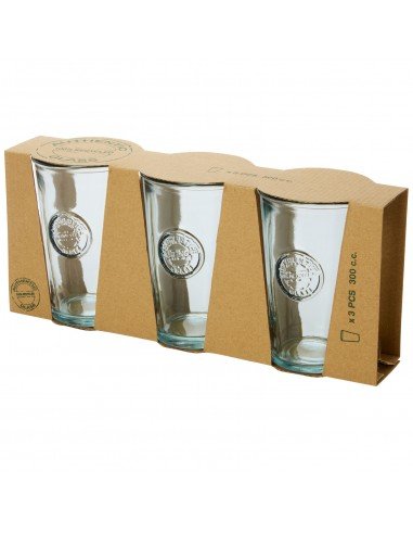 Copa 3-piece 300 ml recycled glass set