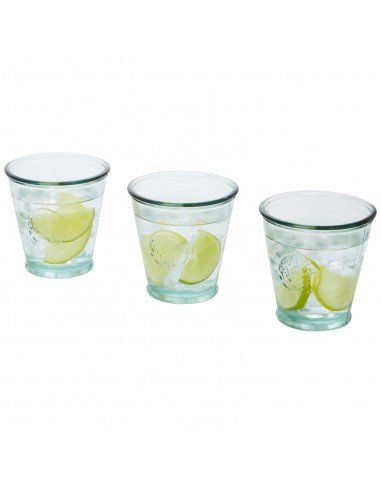 Copa 3-piece 250 ml recycled glass set