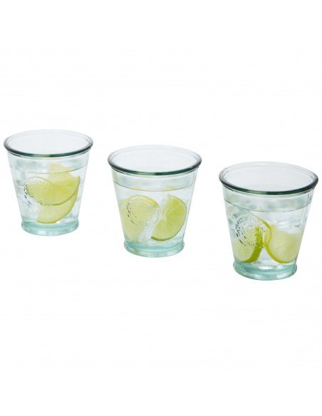 Copa 3-piece 250 ml recycled glass set