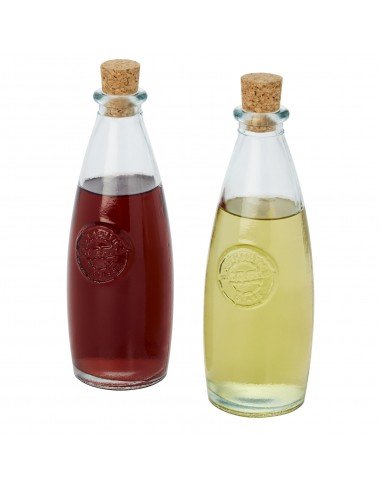 Sabor 2-piece recycled glass oil and vinegar set