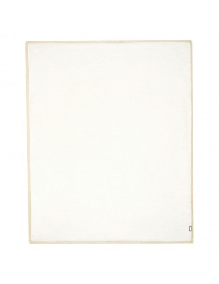 Marigold RPET polar fleece and sherpa blanket Marigold RPET polar fleece and sherpa blanket