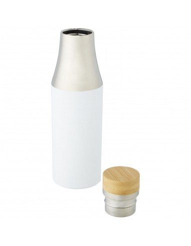 Hulan 540 ml copper vacuum insulated stainless steel bottle with bamboo lid