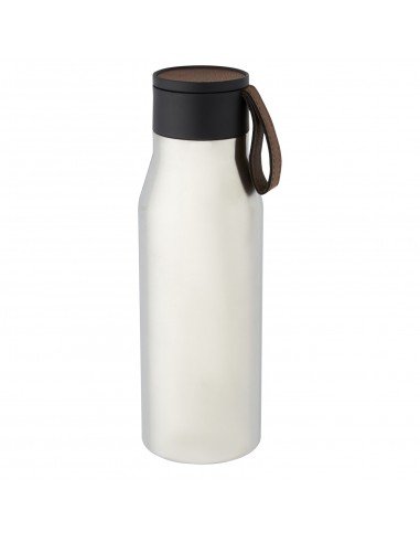 Ljungan 500 ml copper vacuum insulated stainless steel bottle with PU leather strap and lid Ljungan 500 ml copper vacuum insulated stainless steel bottle with PU leather strap and lid