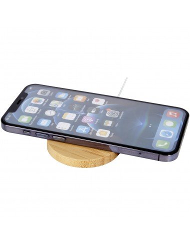Atra 10W bamboo magnetic wireless charging pad