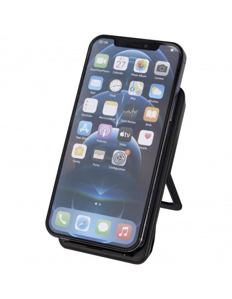 Loop 10W recycled plastic wireless charging pad with phone stand