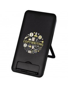 Loop 10W recycled plastic wireless charging pad with phone stand 2