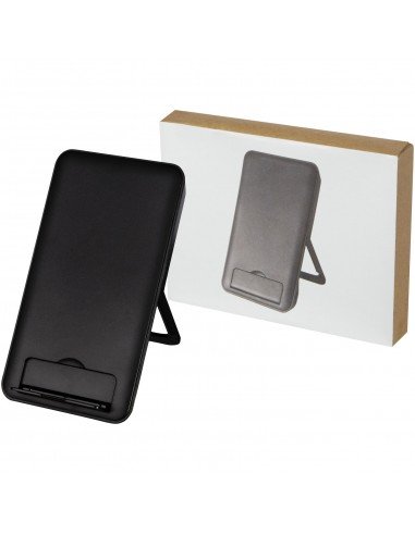 Loop 10W recycled plastic wireless charging pad with phone stand