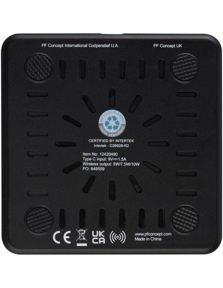 Loop 10W recycled plastic wireless charging pad