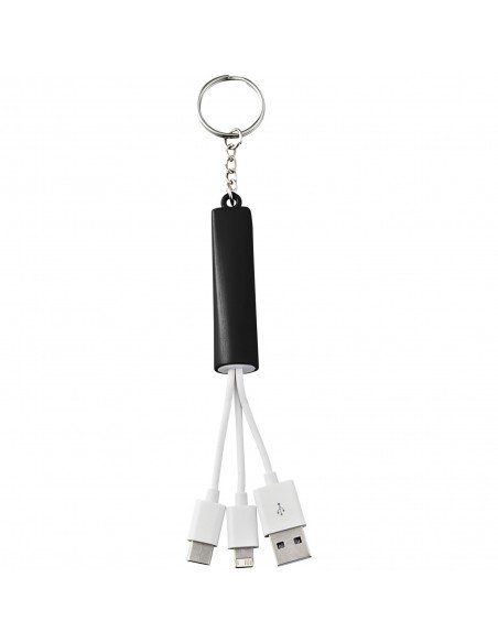 Route 3-in-1 light-up charging cable with keychain