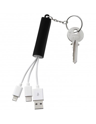 Route 3-in-1 light-up charging cable with keychain