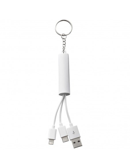 Route 3-in-1 light-up charging cable with keychain