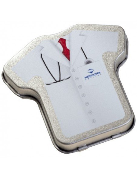 Pastilės marškinėlių formos dėžutėje