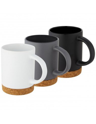 Neiva 425 ml ceramic mug with cork base