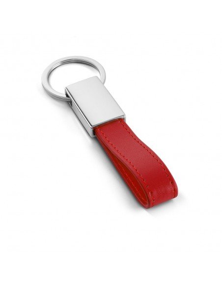 WATOH. Keyring in metal and imitation leather