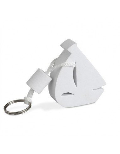 Plūduriuojantis laivelio formos raktų pakabukas