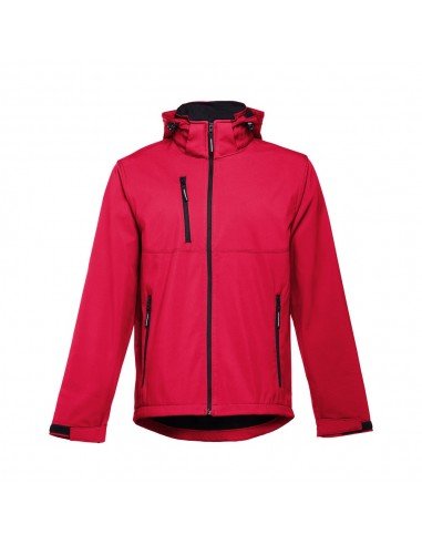 THC ZAGREB. Men's softshell with removable hood