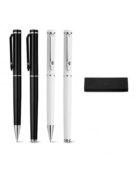 CALIOPE SET. Roller pen and ball pen set in metal