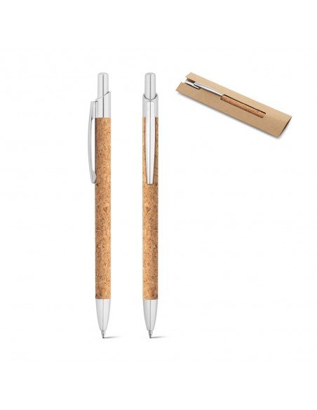 NATURA. Ball pen in cork and aluminium NATURA. Ball pen in cork and aluminium