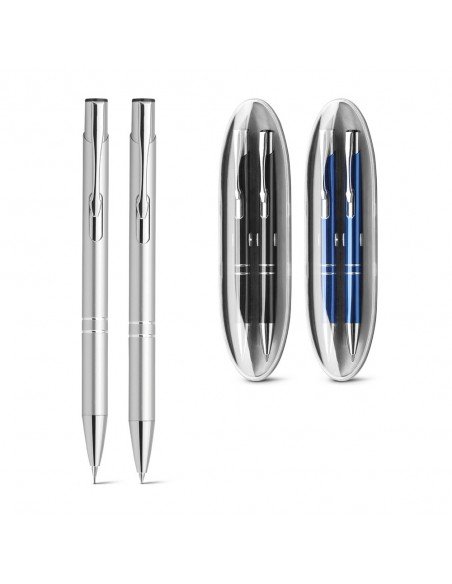 BETA SET. Ball pen and mechanical pencil set in metal BETA SET. Ball pen and mechanical pencil set in metal