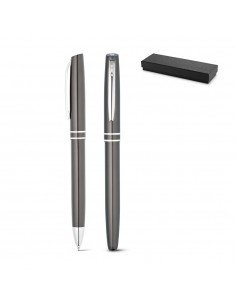 HALEY. Roller pen and ball pen set in aluminium
