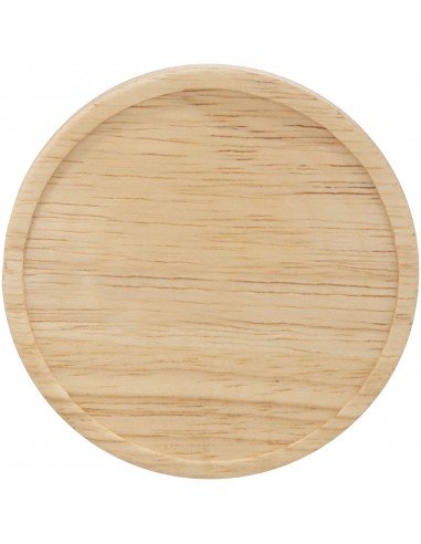 Hearth 400 ml ceramic mug with wooden coaster