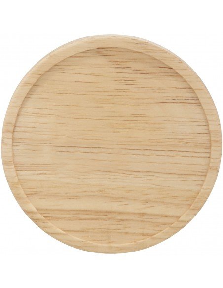 Hearth 400 ml ceramic mug with wooden coaster