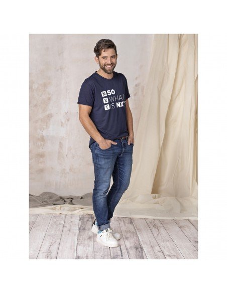 Perdirbtos medžiagos vyriški marškinėliai Jade