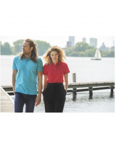 Perdirbtos medžiagos moteriški polo marškinėliai Beryl