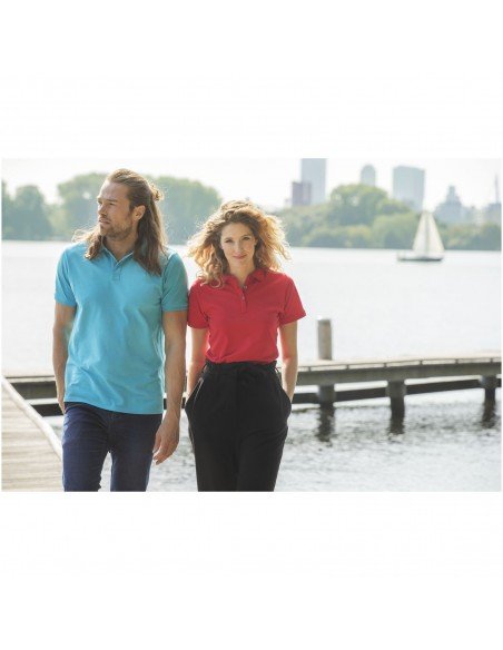 Perdirbtos medžiagos moteriški polo marškinėliai Beryl