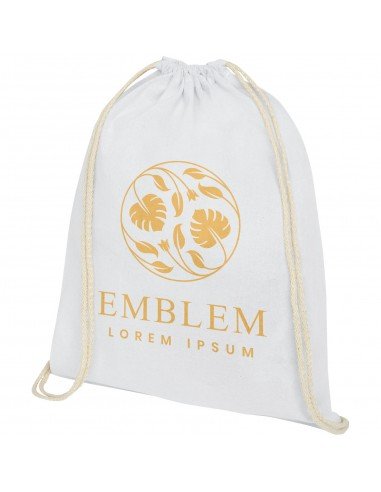 Oregon 140 g/m² cotton drawstring backpack