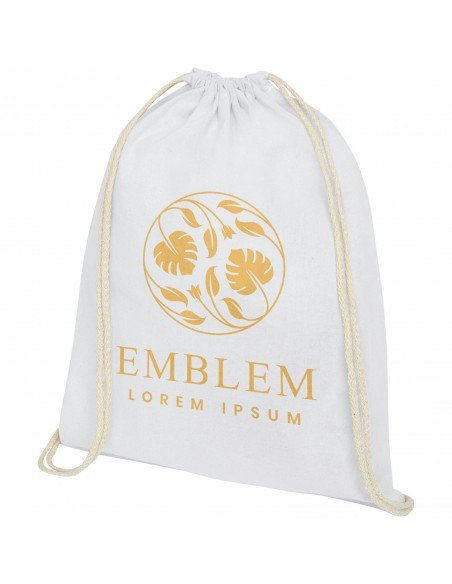 Oregon 140 g/m² cotton drawstring backpack