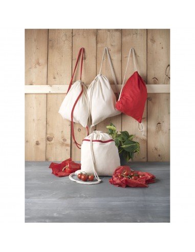 Oregon 140 g/m² cotton drawstring backpack