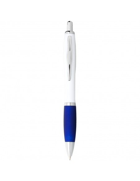 Nash ballpoint pen white barrel and coloured grip