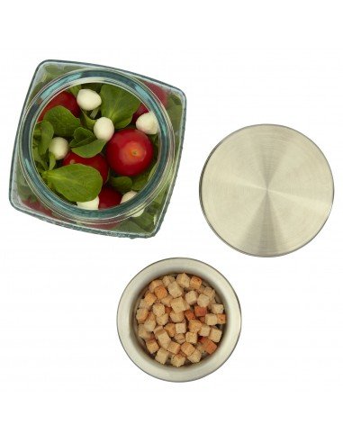 Lechug recycled glass salad pot