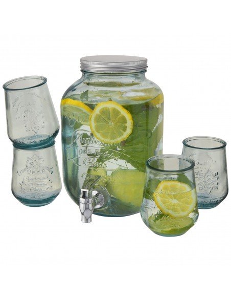 Jardim 5-piece recycled glass set