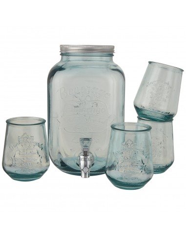 Jardim 5-piece recycled glass set