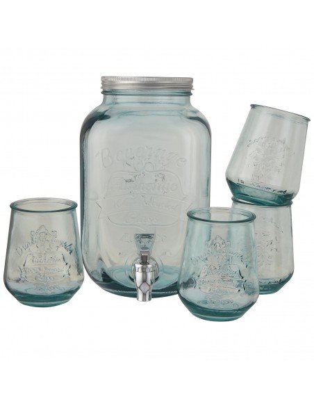 Jardim 5-piece recycled glass set