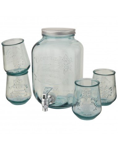 Jardim 5-piece recycled glass set