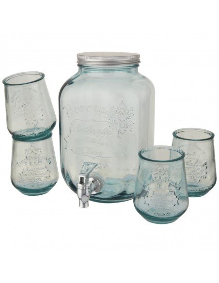 Jardim 5-piece recycled glass set