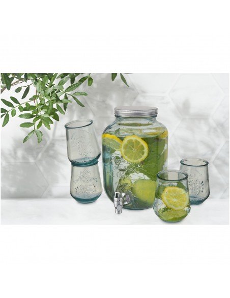 Jardim 5-piece recycled glass set